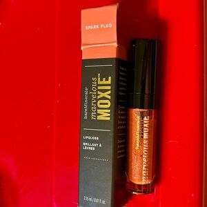 bareMinerals Marvelous Moxie Lip Gloss SPARK PLUG  travel-sized 0.07 oz - BOXED